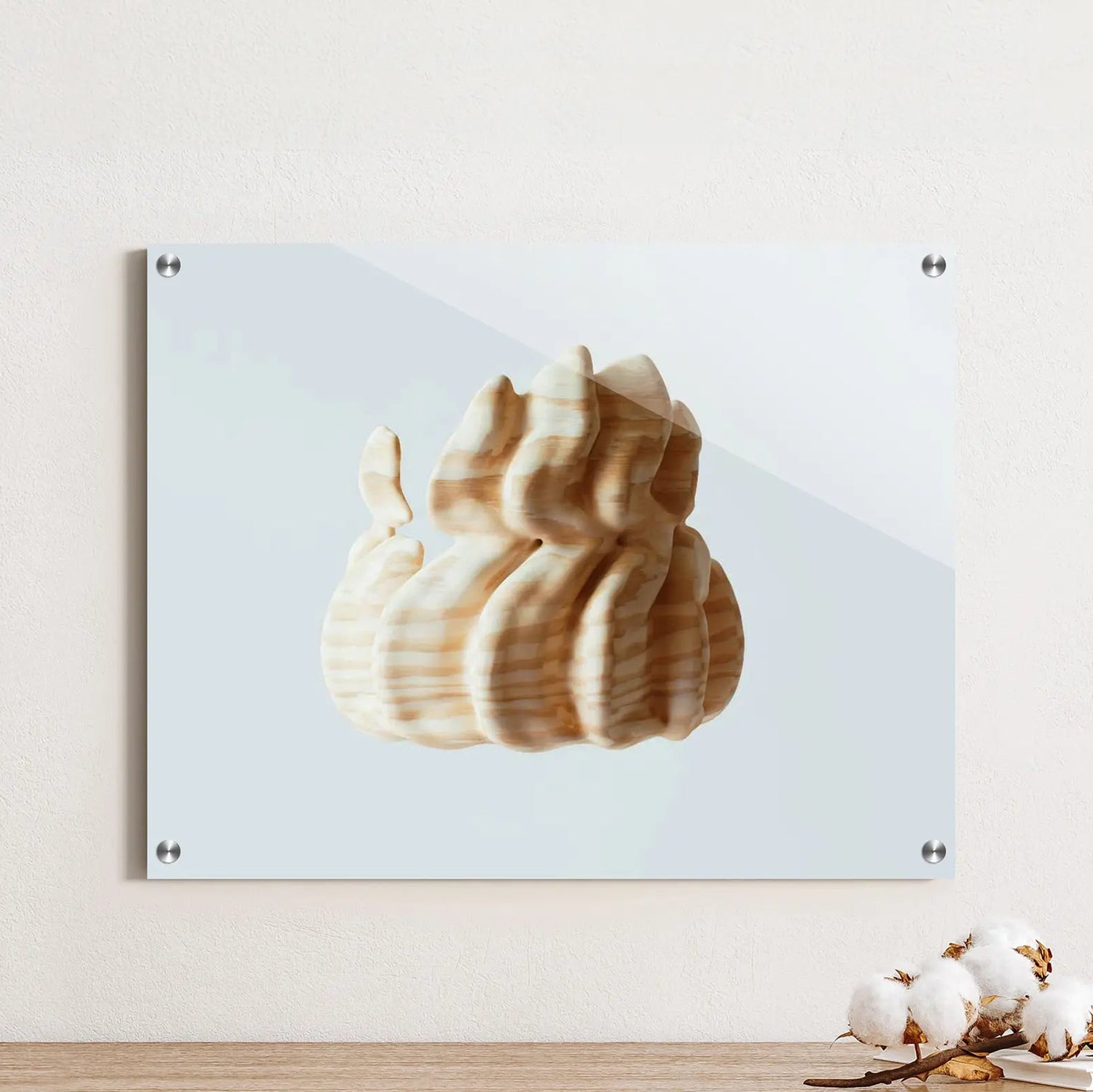 A high-quality acrylic print featuring vibrant, durable designs. Perfect for modern and sleek home decor, with a glossy finish and sharp color reproduction.